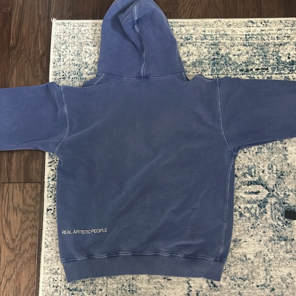 Real Artistic People 
 FOR THE CULTURE CRYSTAL HOODIE - STONE WASH BLUE - Picture 4 of 4